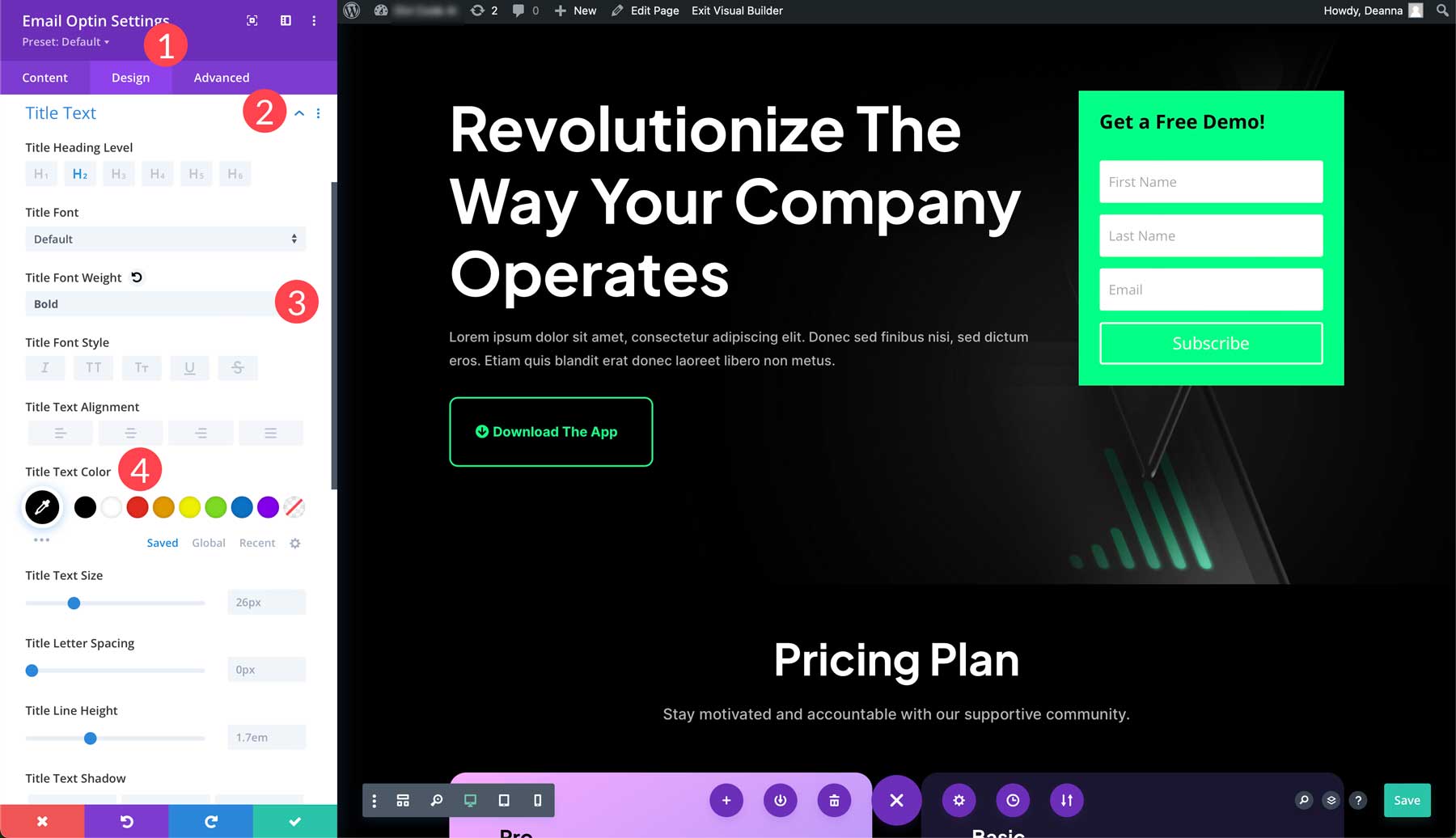 high-converting Divi landing page