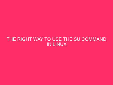 The right way to Use the SU Command in Linux – WP Mountain