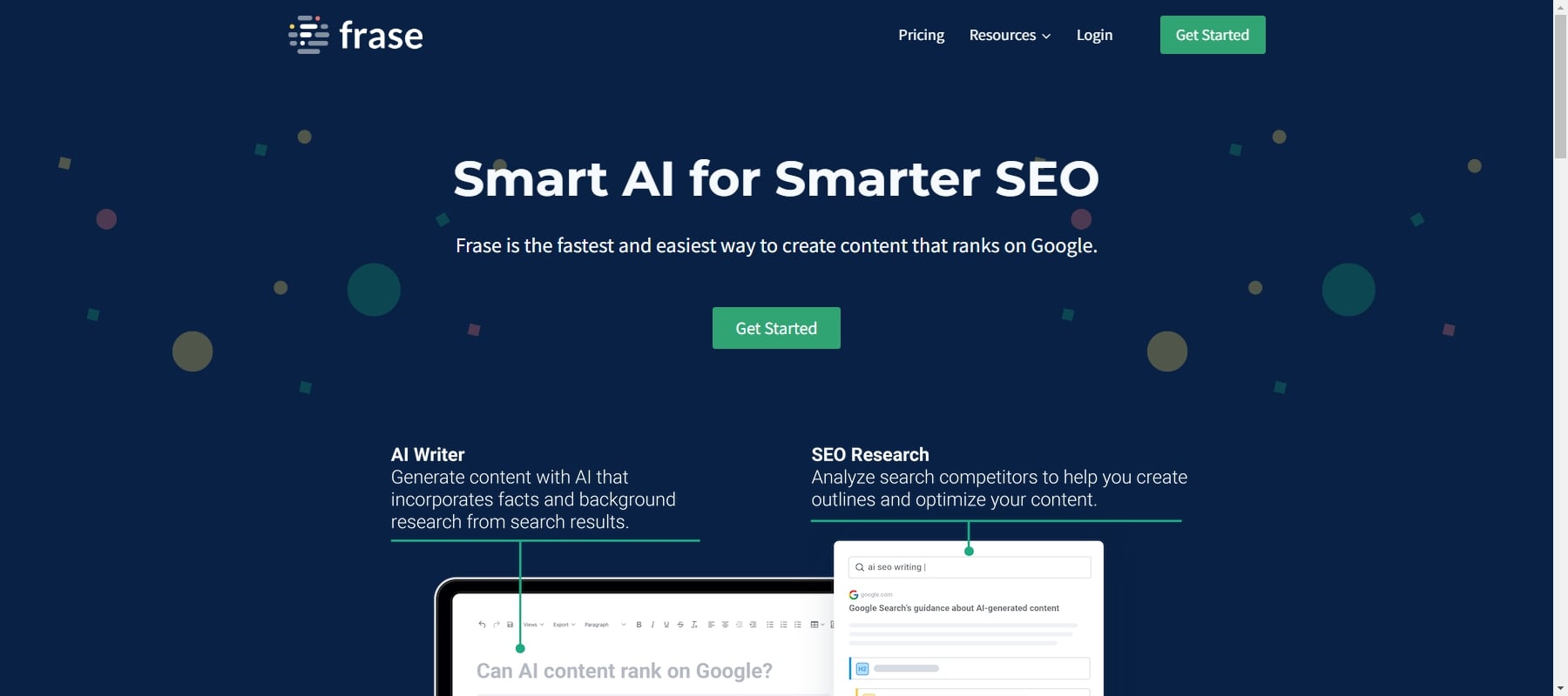 frase.io ai summarization tools