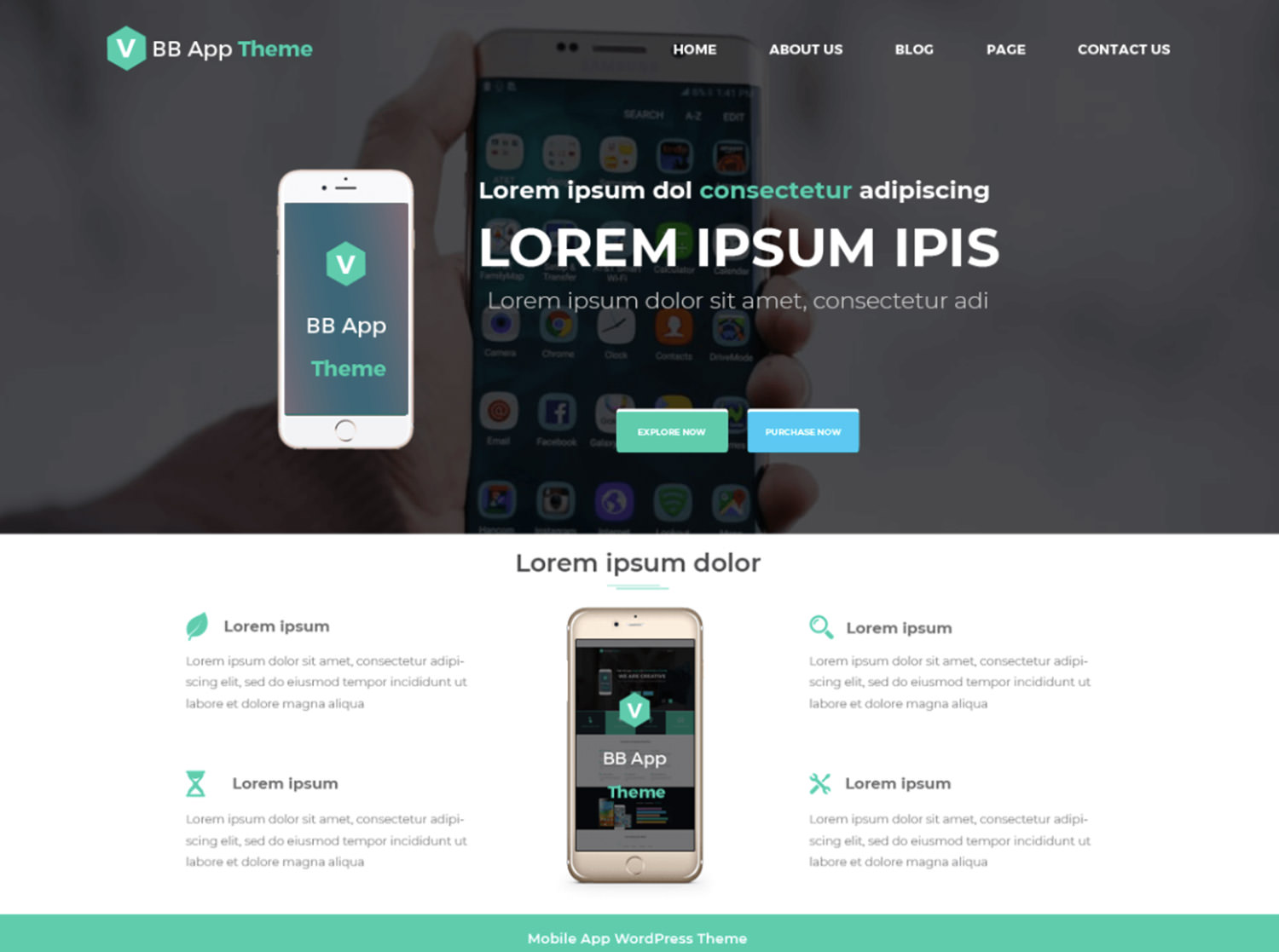 BB Mobile Application WordPress Theme