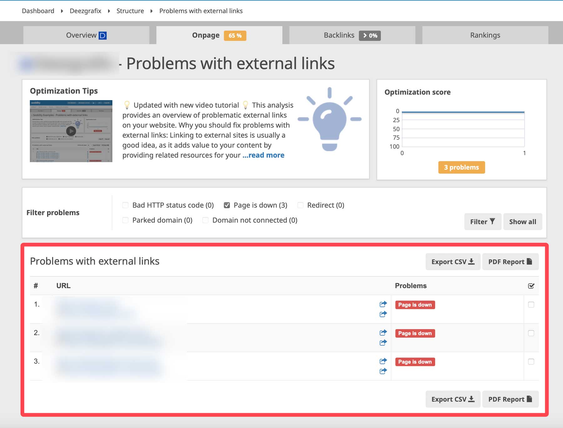 External link checker