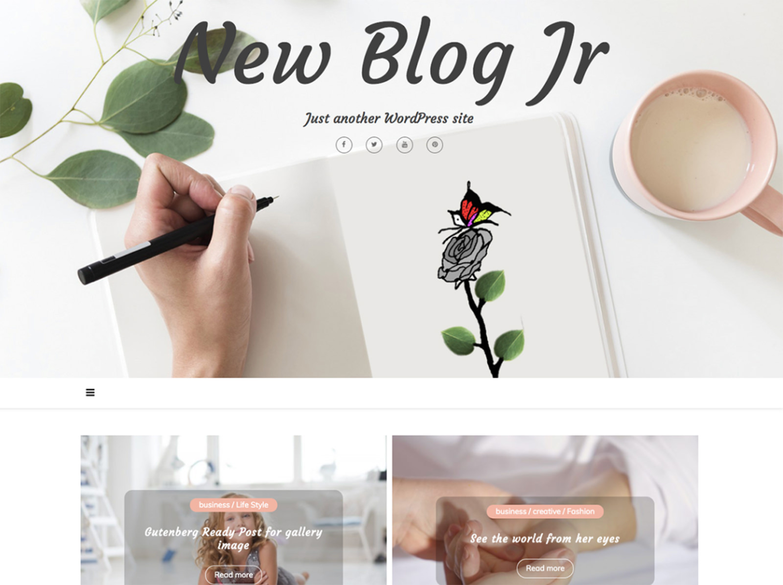 New Blog Jr WordPress Theme