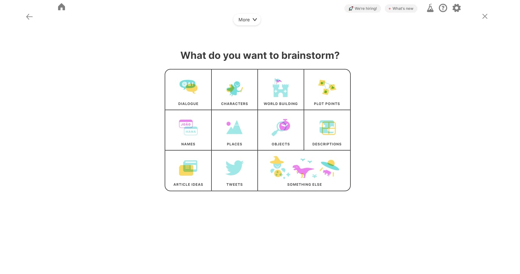 sudowrite brainstorm