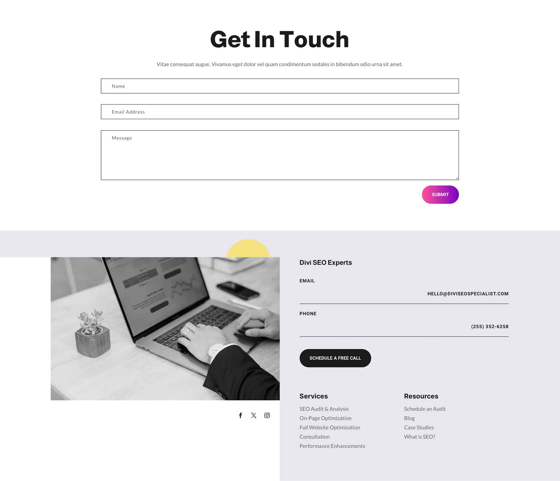 SEO Specialist Layout Pack for Divi