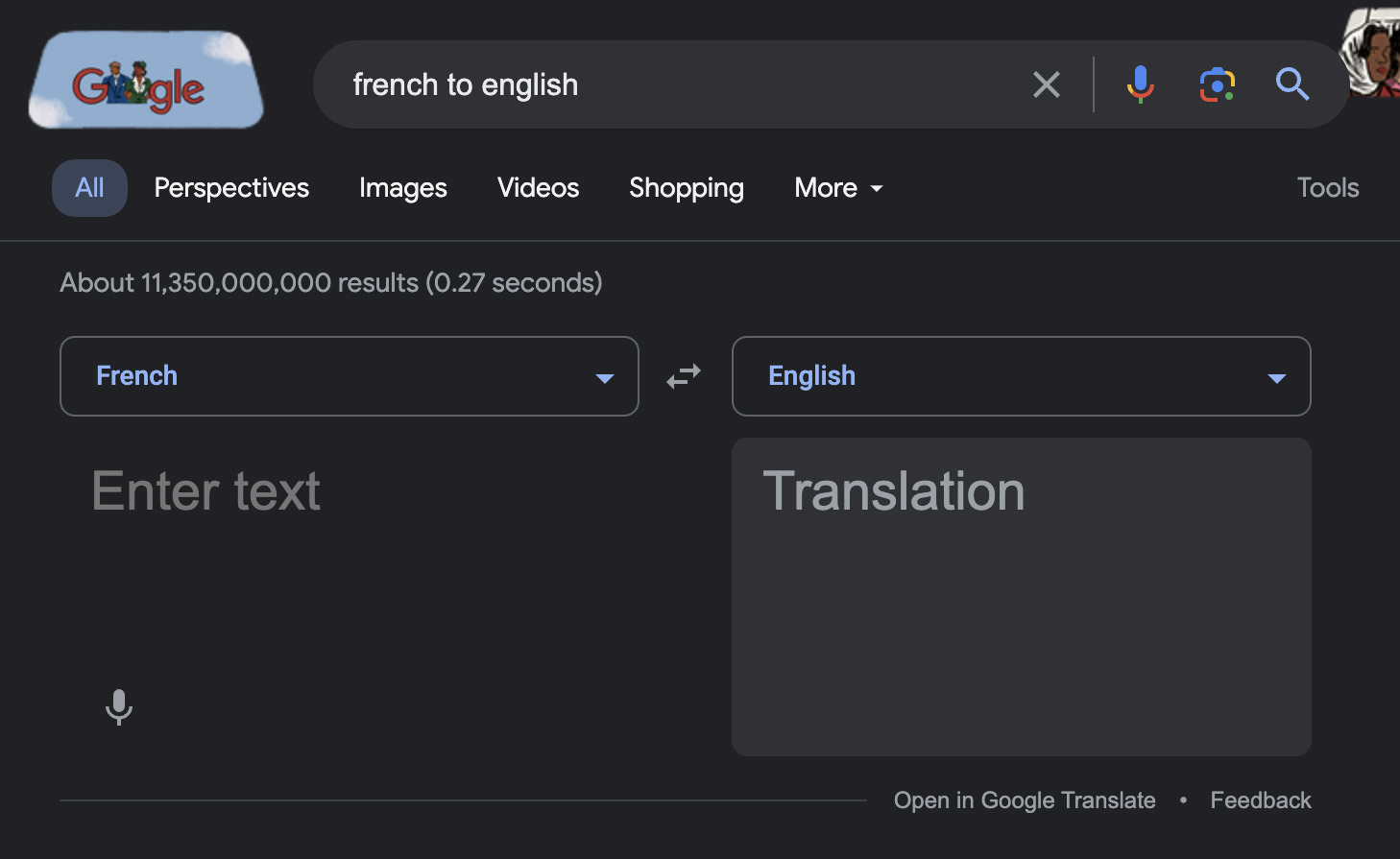 Translation between Languages