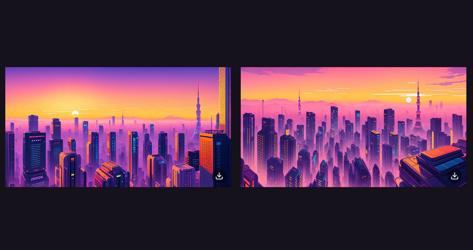 AI Generated Tokyo Sunset