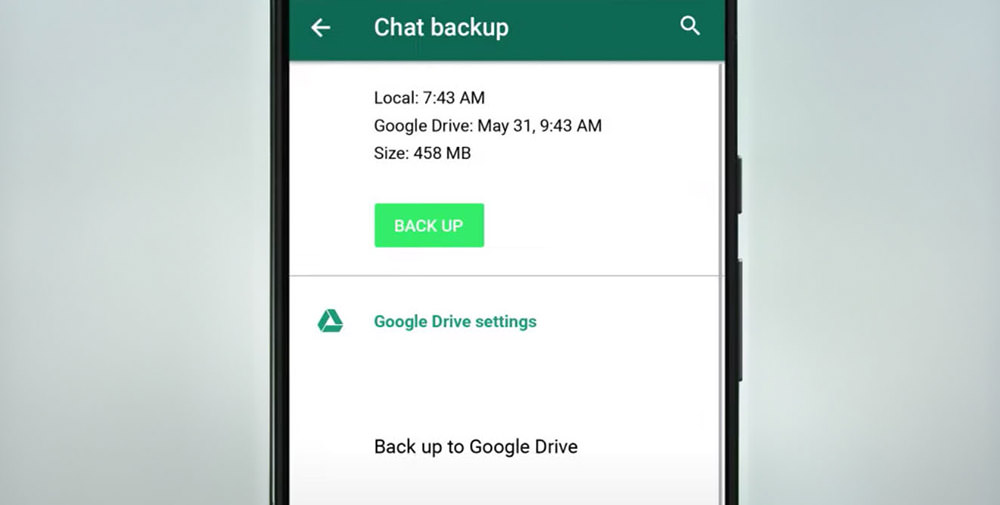 Backup to Google Drive Option