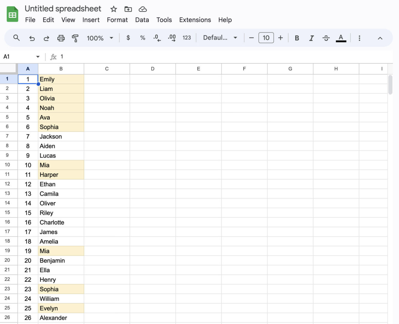 Highlighted Duplicates Result