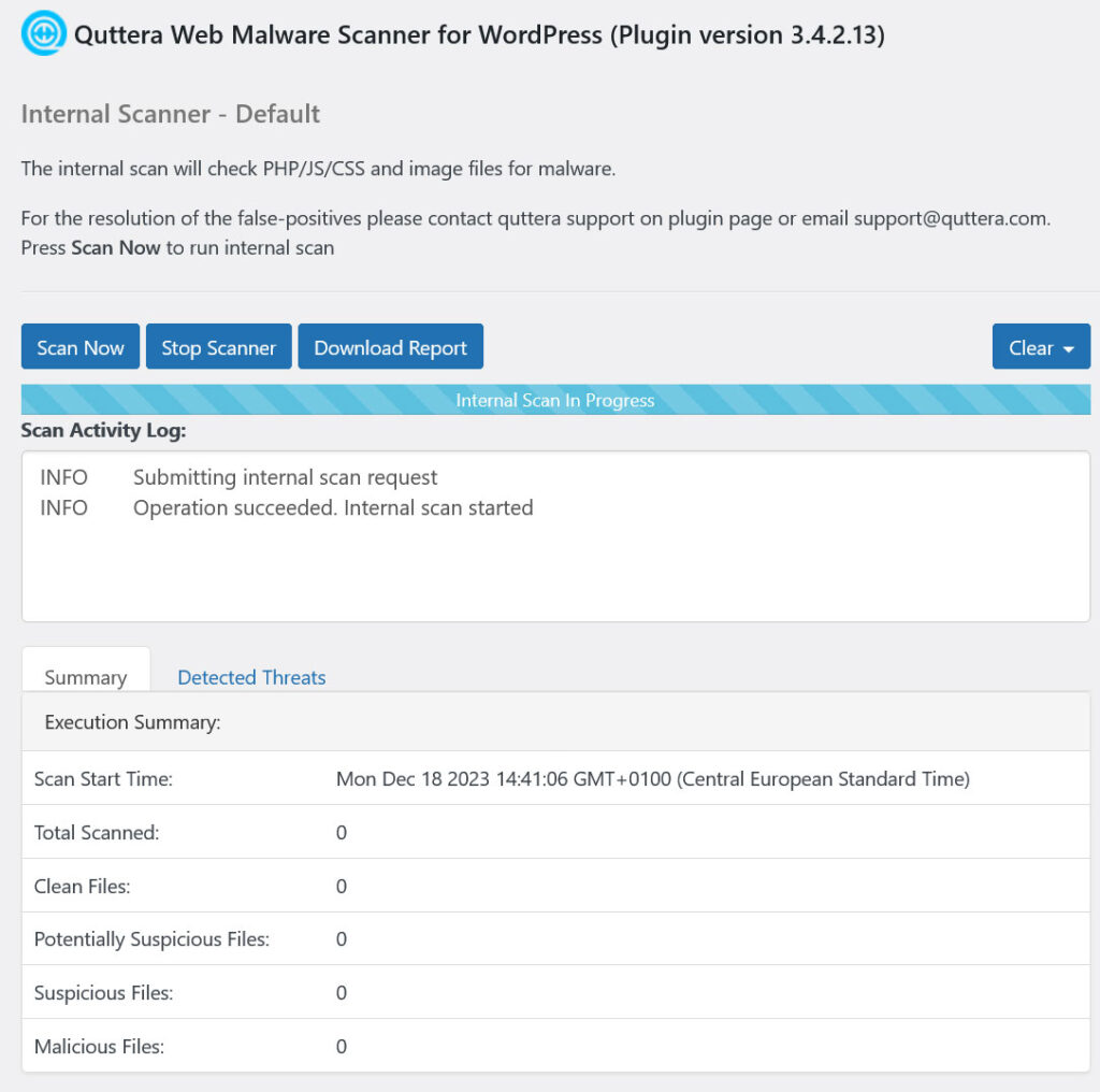 quttera malware scanner