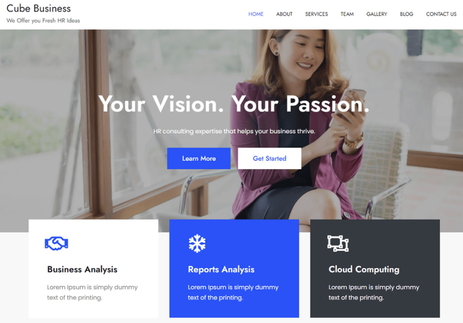 Cube Business WordPress Theme