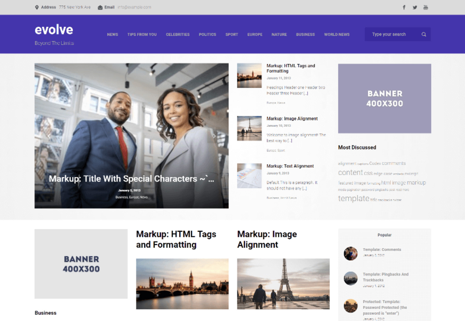 Evolve WordPress Theme