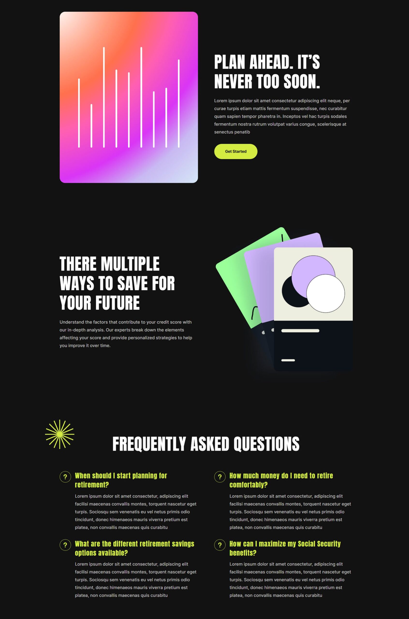 Financial Planning Layout Pack