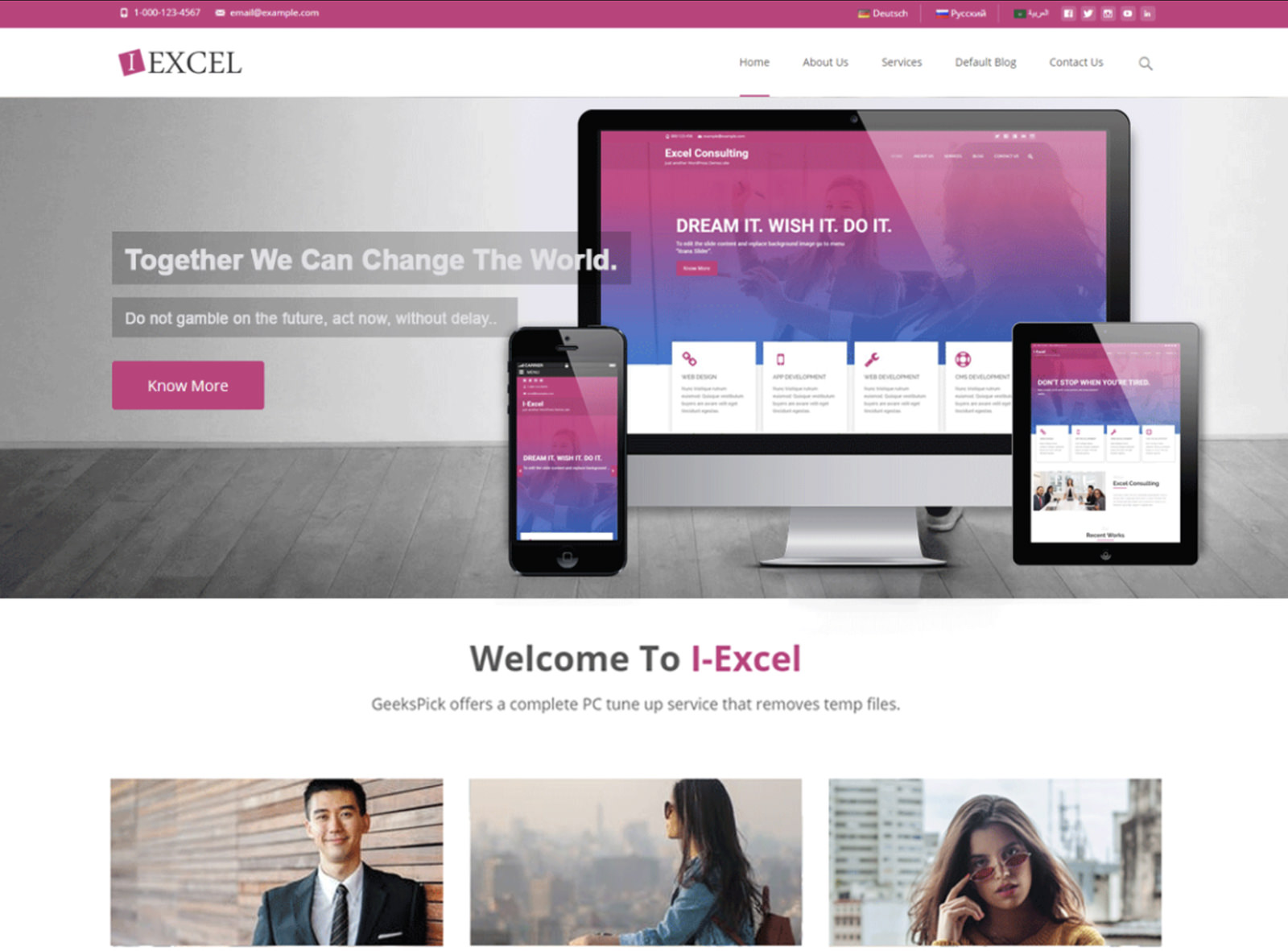 I-Excel WordPress Theme