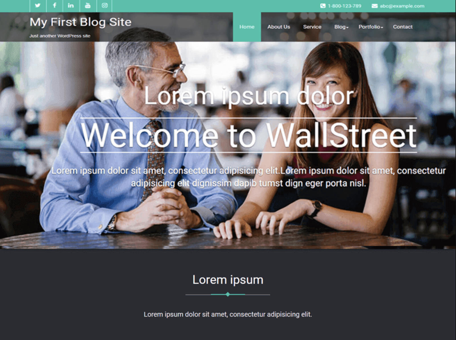 Wallstreet WordPress Theme