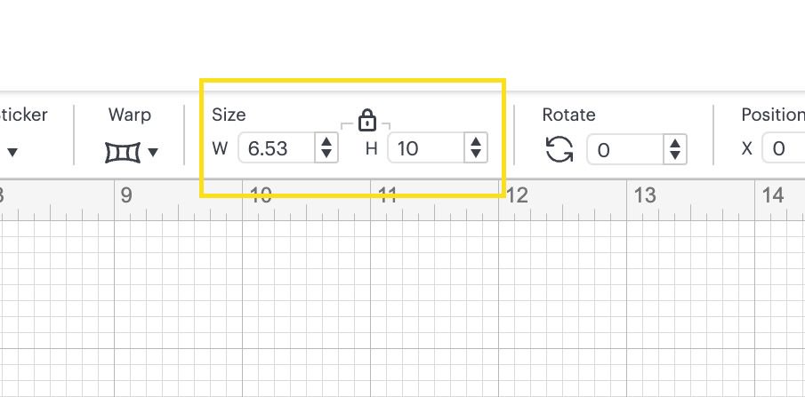 Cricut Maker 3 size settings