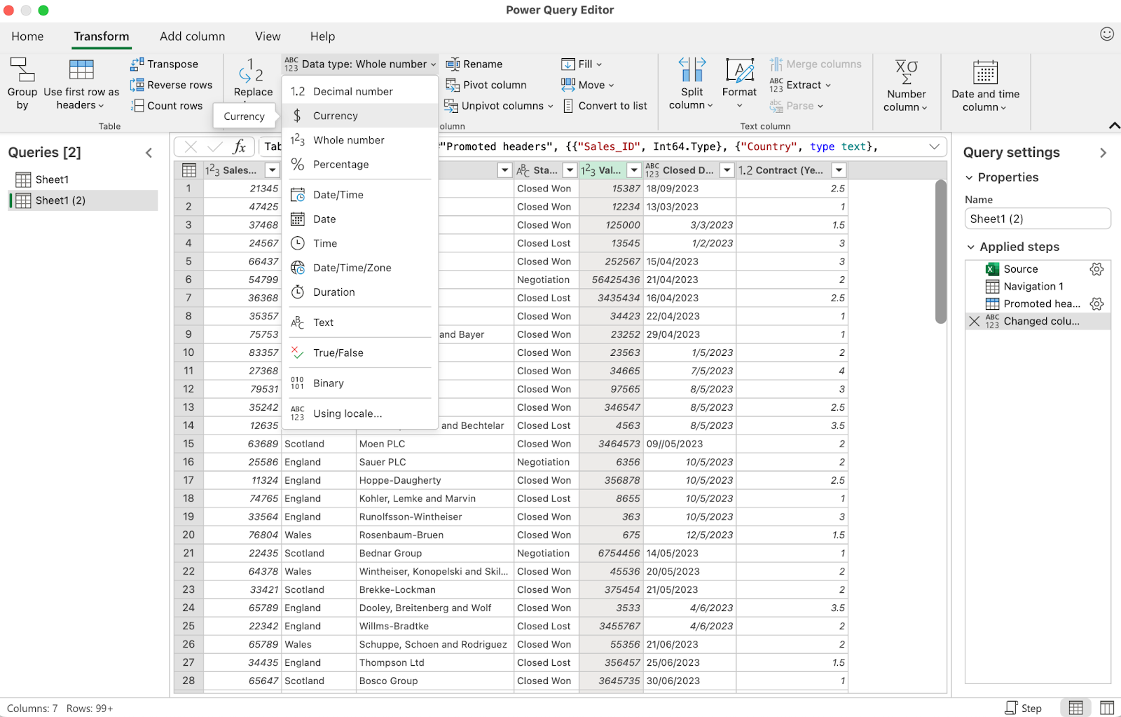 how to use power queries in Excel