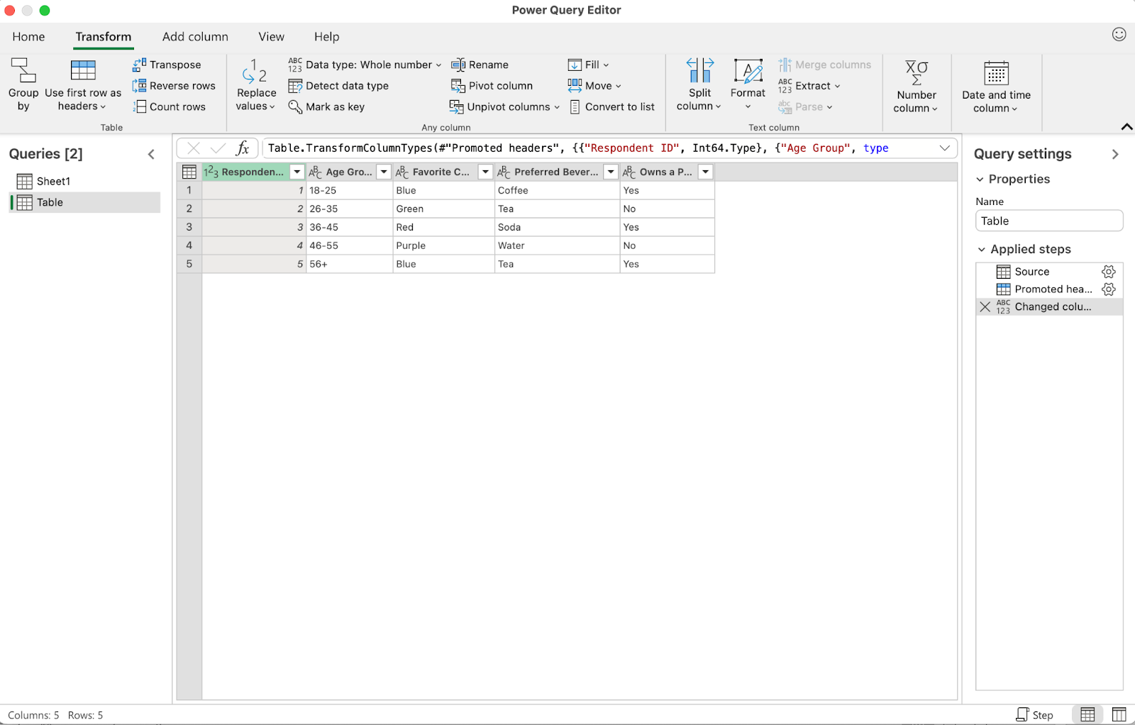 how to use power queries in Excel