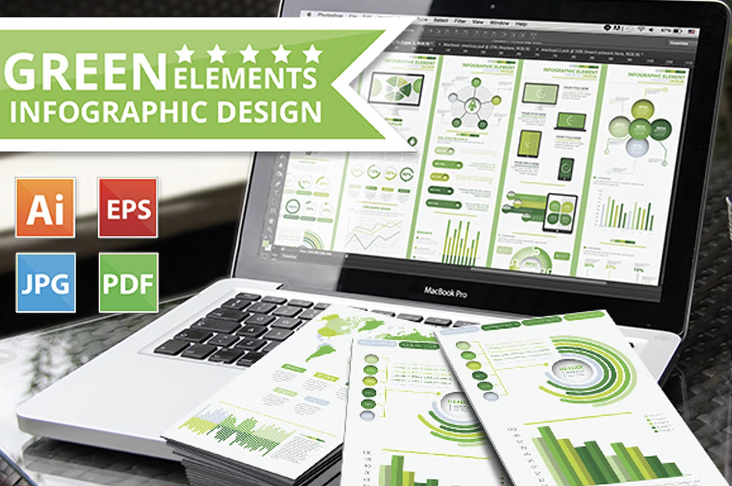 Green Infographic Elements Design