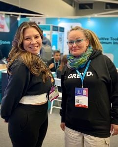 two woman posing for a picture