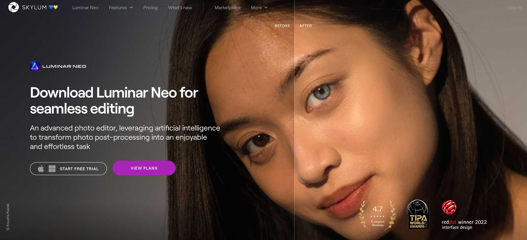 Luminar Neo best AI photo editors