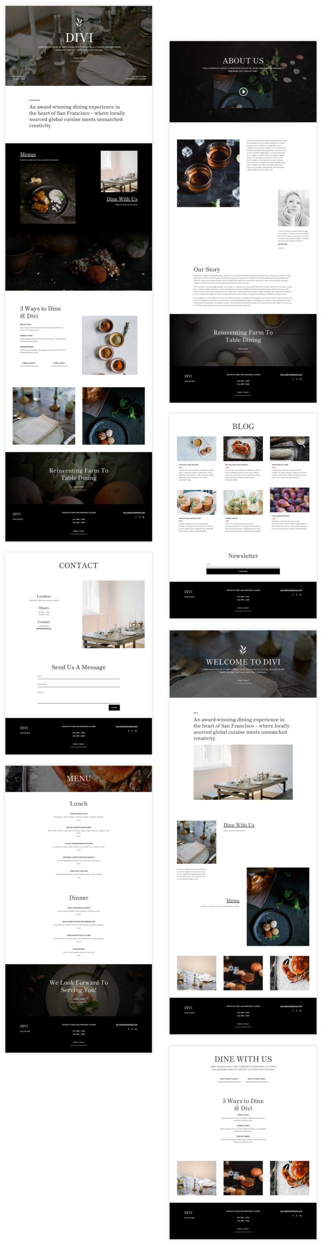 Fine Dining layout pack