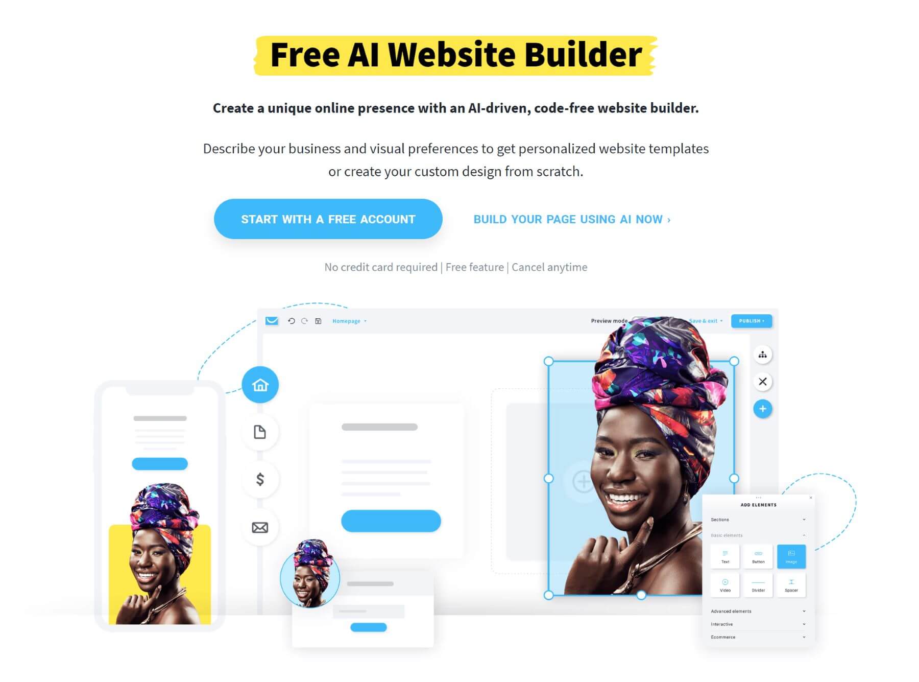 GetResponse AI Website Builder Landing Page