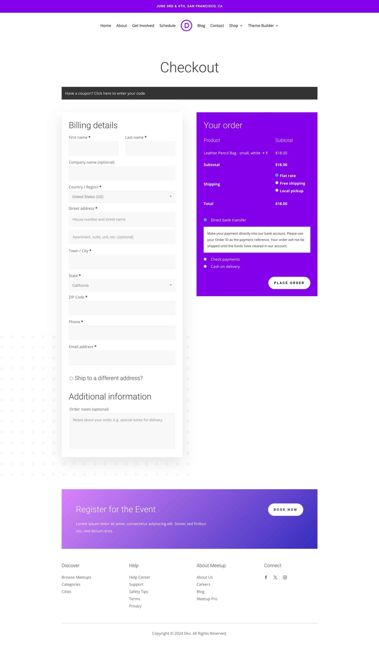 Meetup theme builder pack