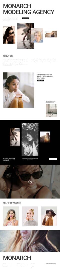 Modeling Agency layout pack