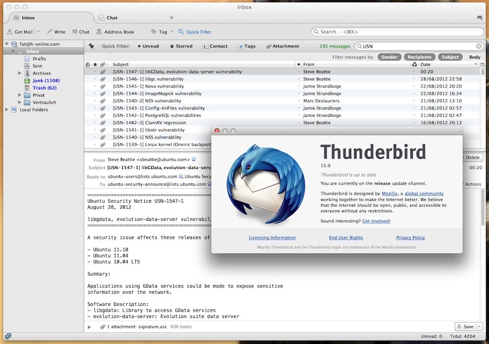 mozilla thunderbird