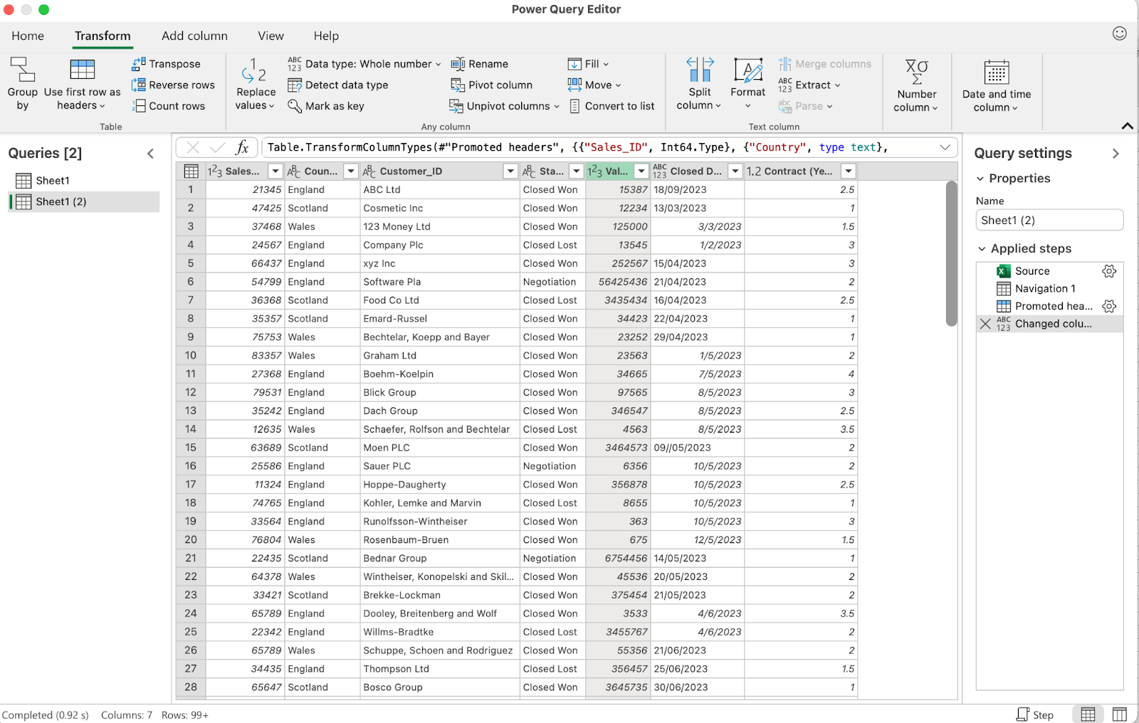 how to use power queries in Excel