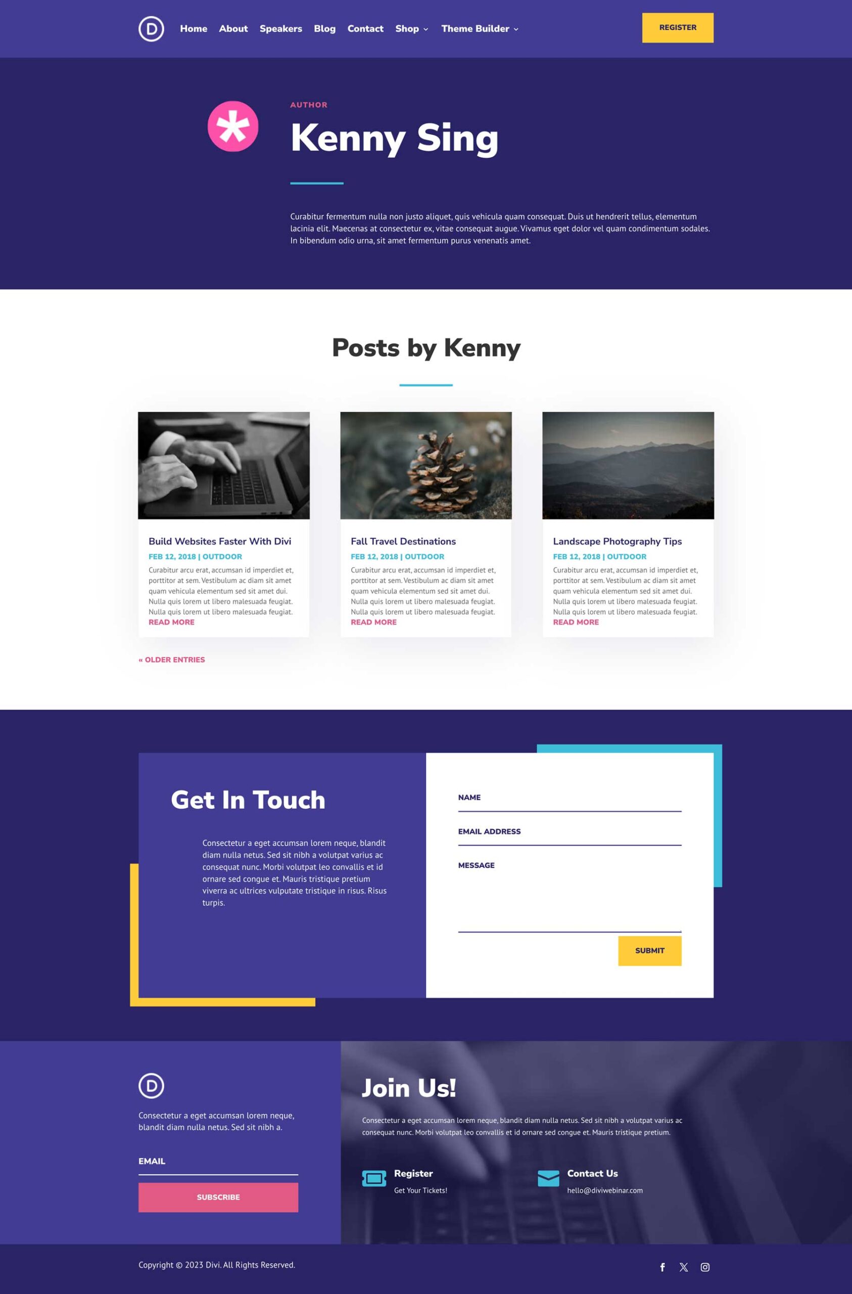 Webinar theme builder pack