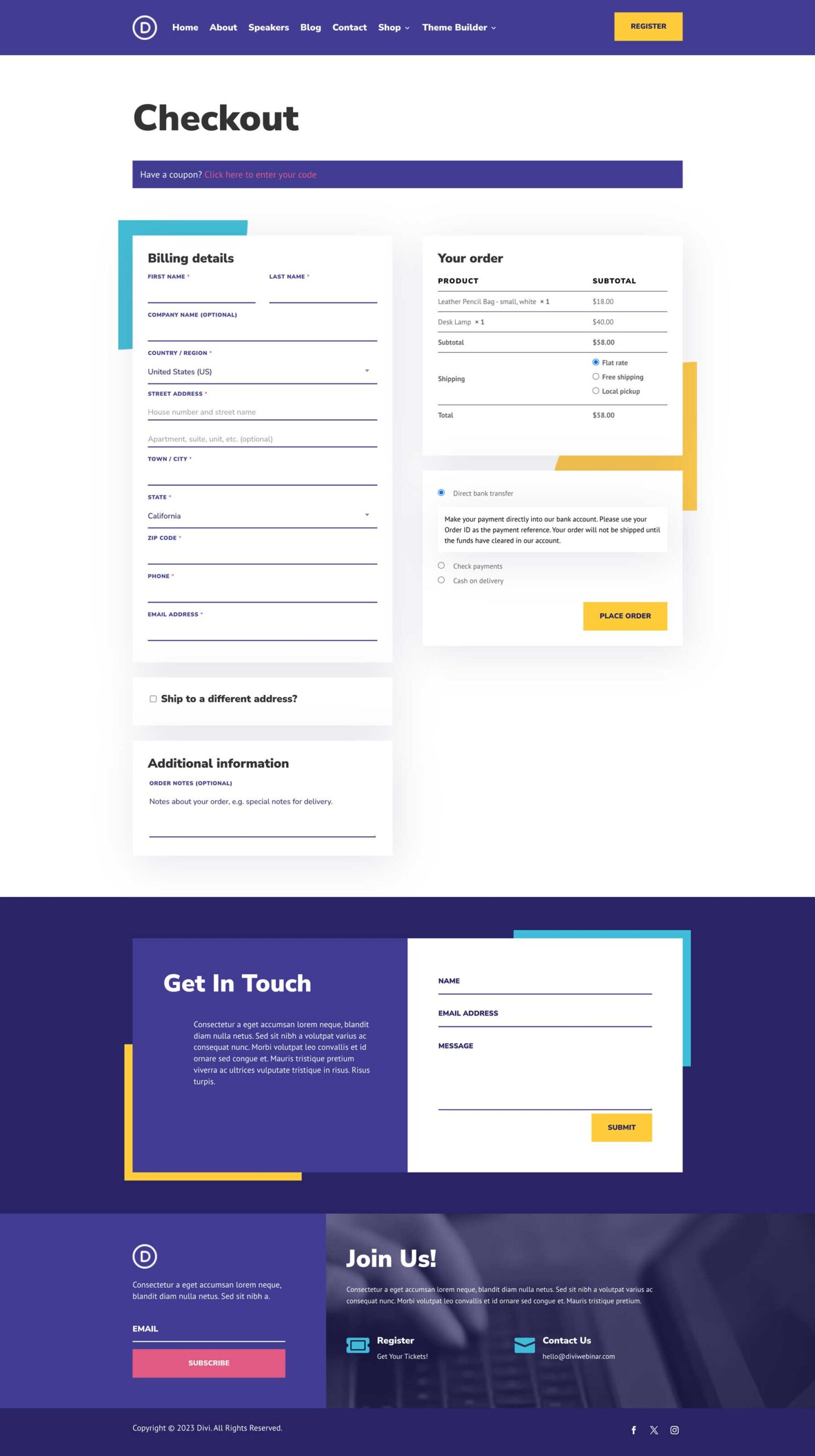 Webinar theme builder pack