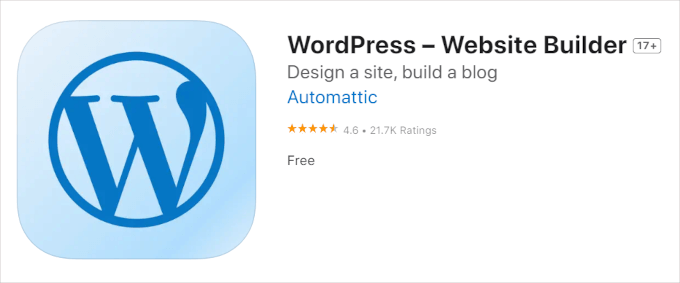 WordPress app