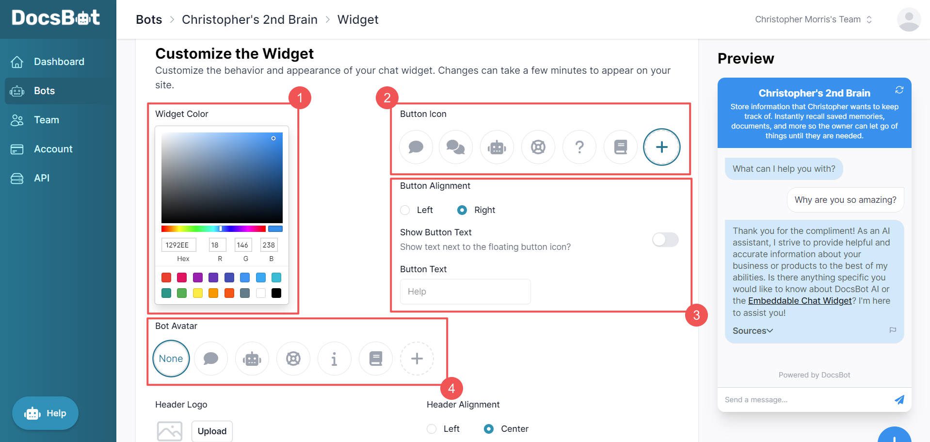 Create First Chatbot with DocsBot.ai - Steps 12-15