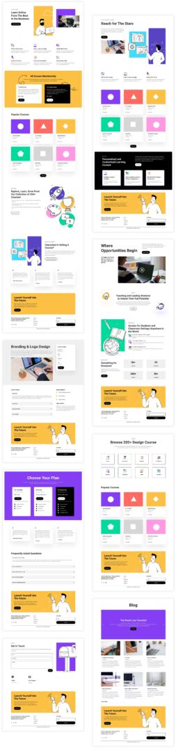 Online Learning layout pack