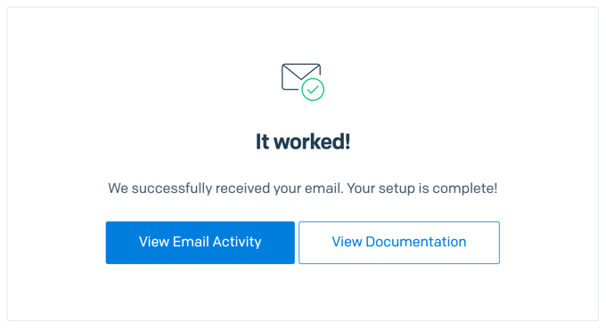 SendGrid Verification Worked