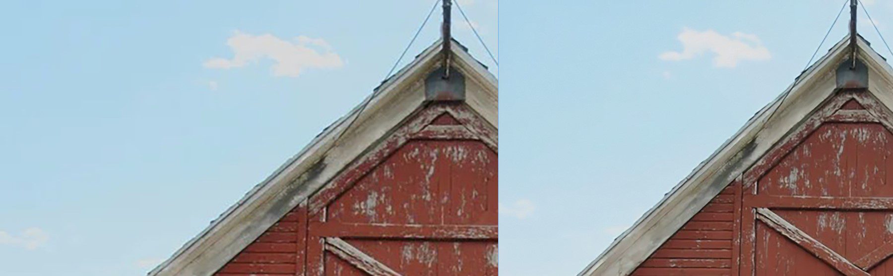 Barn Enlarged Before After - Photoshop Neural Filters