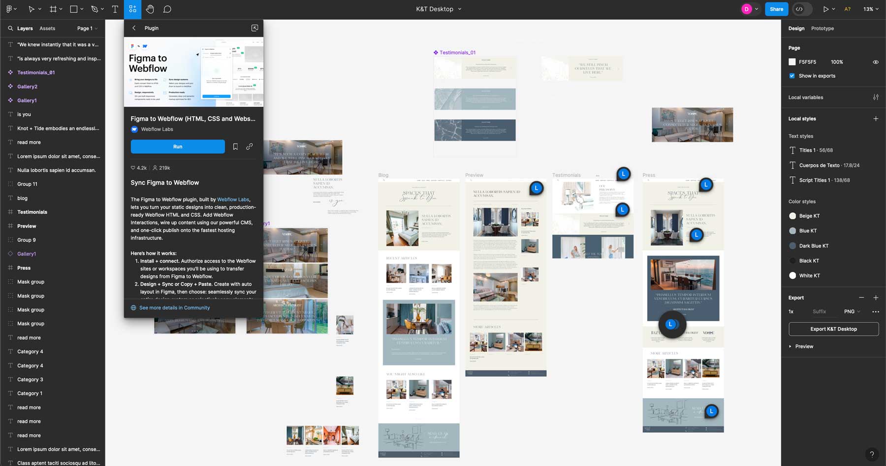 Figma Webflow integration