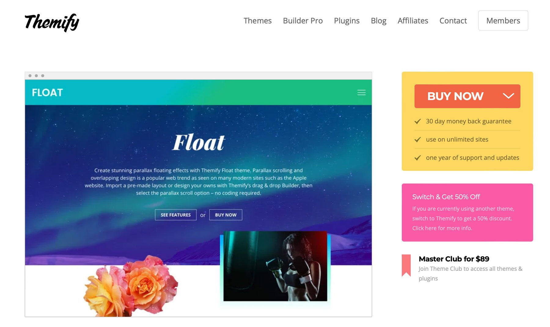 Float best wordpress themes for beginners