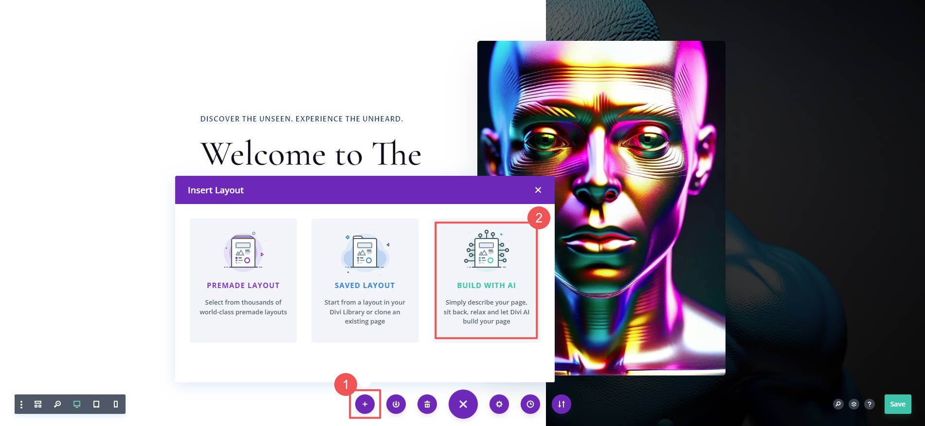 Have Divi AI Redo the Page Creation - Steps 1-2