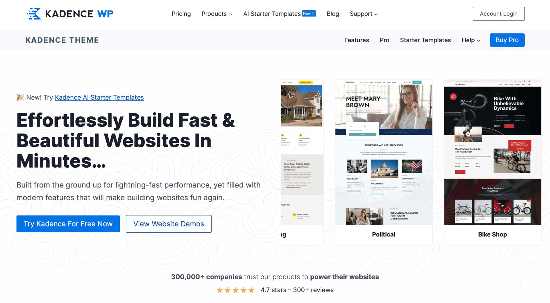 Kadence best wordpress themes for beginners