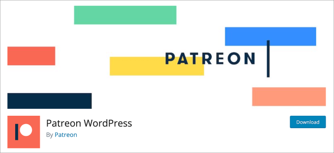 Patreon WordPress plugin