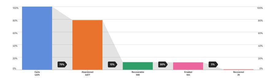 Screenshot eCommerce Cart Analytics