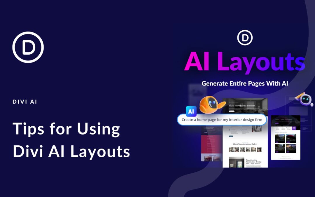 8 Tips For Generating Perfect Pages With Divi Layouts AI