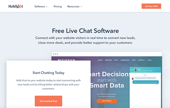 HubSpot Live Chat