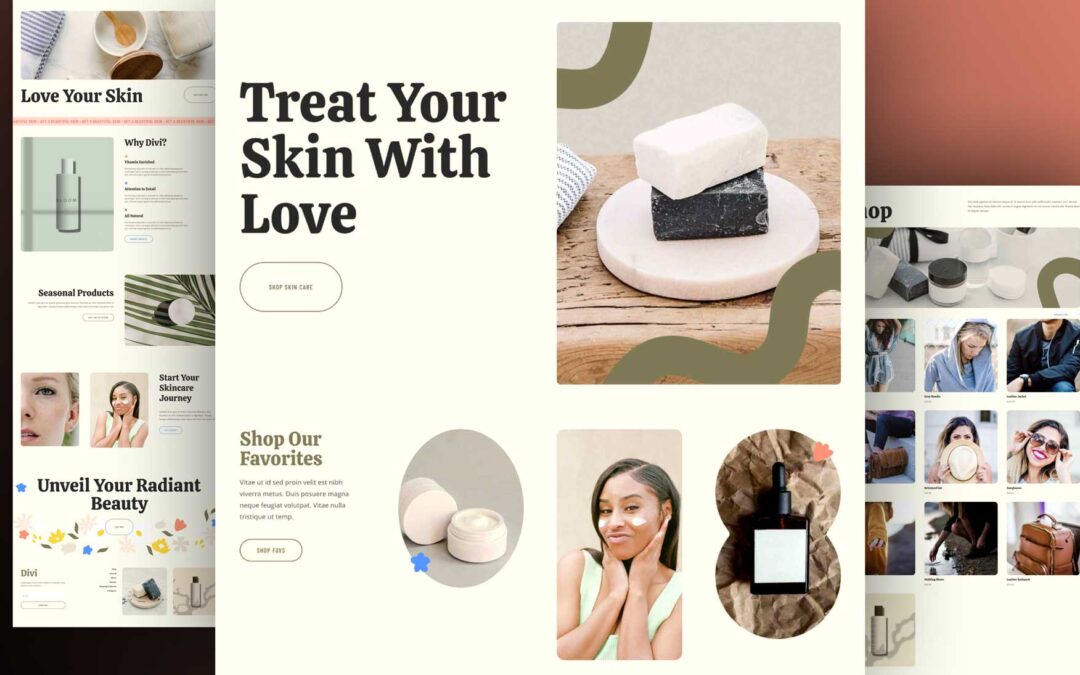 Get a Free Skin Care Layout Pack For Divi