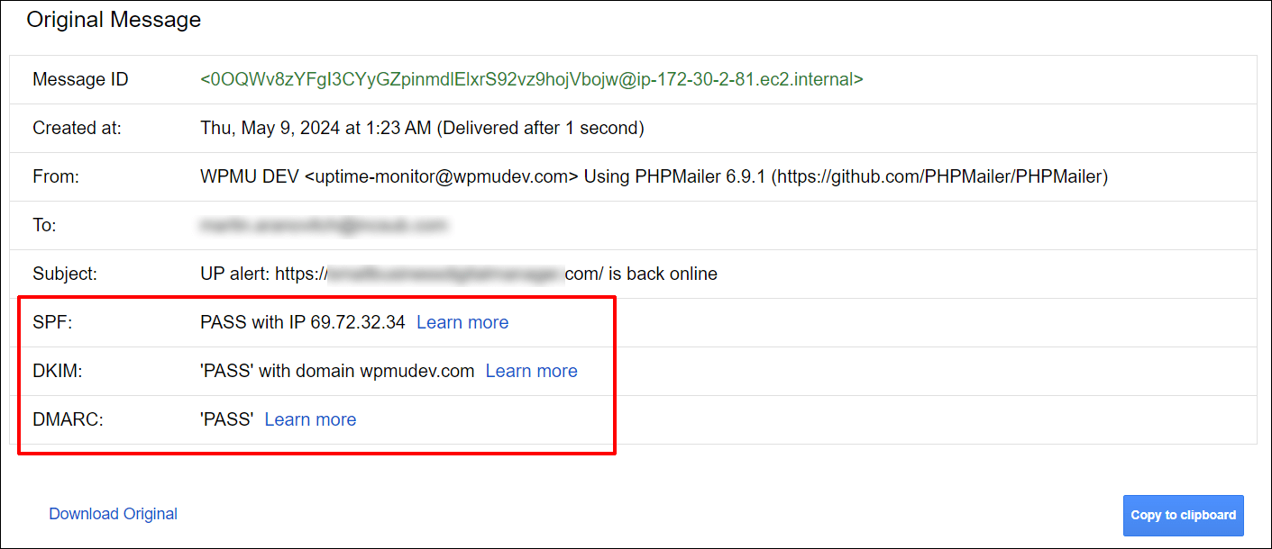 Valid WPMU DEV email