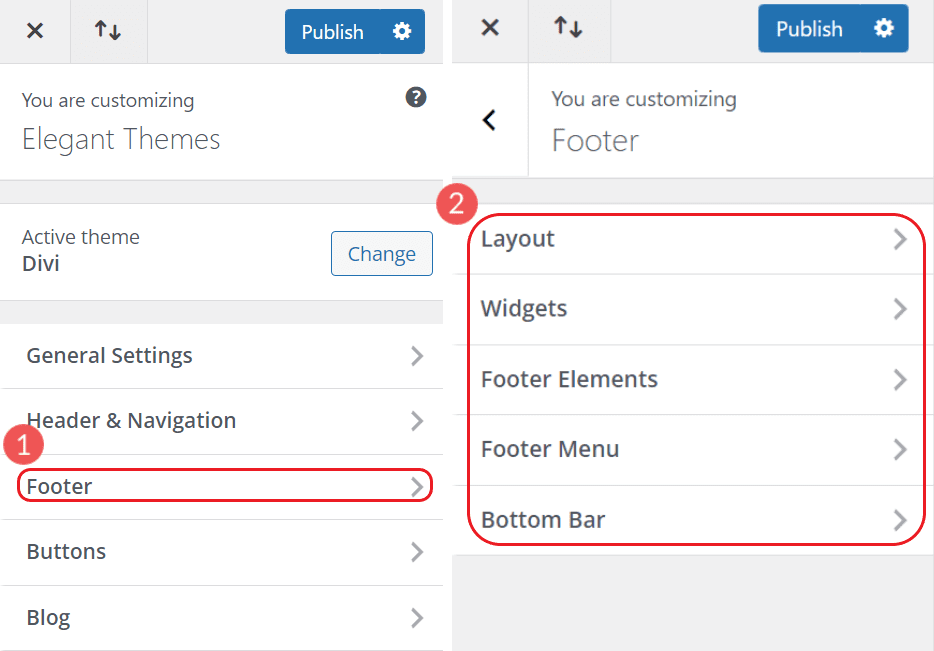 Divi Customize - a Step 1-2