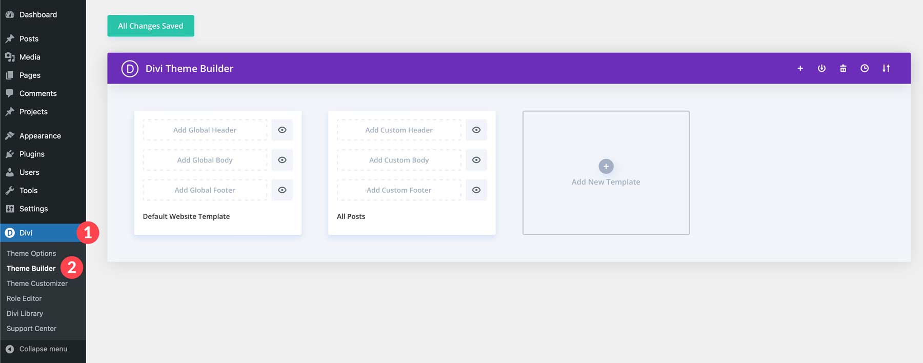 Divi Theme Builder