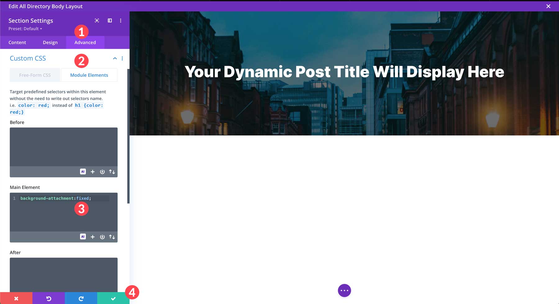 Divi custom CSS